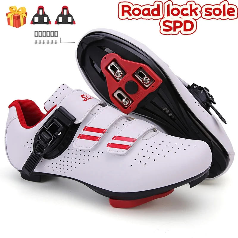 Road Cycling Shoes SPD, Lightweight And Wear-Resistant,Suitable For Daily Commuting Mountain Off-Road MTB Unisex Outdoor Shoes
