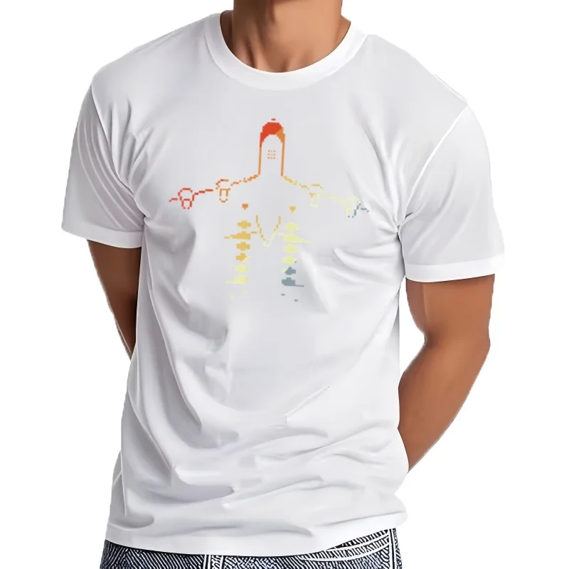 Camiseta con estampado de aviones y píxeles de avión para Hombre, Camiseta con estampado bajo demanda, Camiseta para Hombre