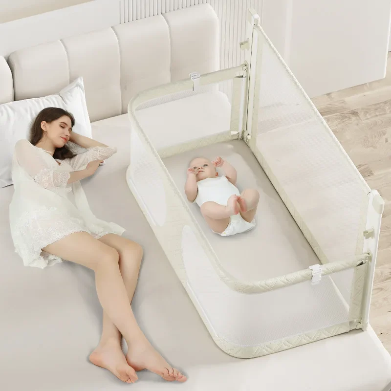 Portable Small Unit Anti Pressure Baby Bed Middle Bed Newborn Baby Fence Foldable Bed Circumference