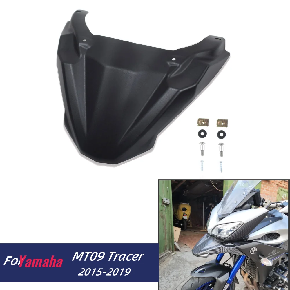 For Yamaha MT09 Tracer 2015-2019 Beak Nose Cone Extension Cover Motorcycle Front Fender Mudguard Extender Cowl Tracer900 GT 2018