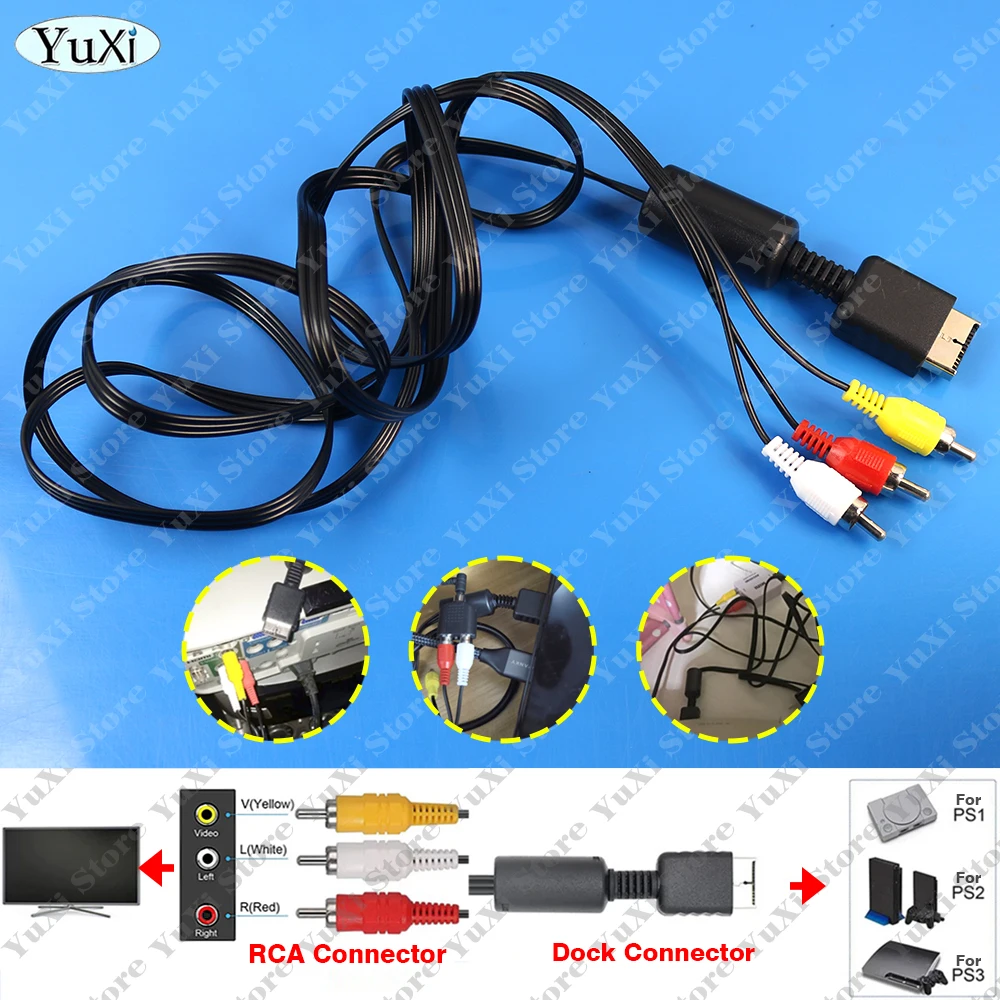 1.8m AV Audio Cable Game Compo - Gaming Console Sony recension och pris