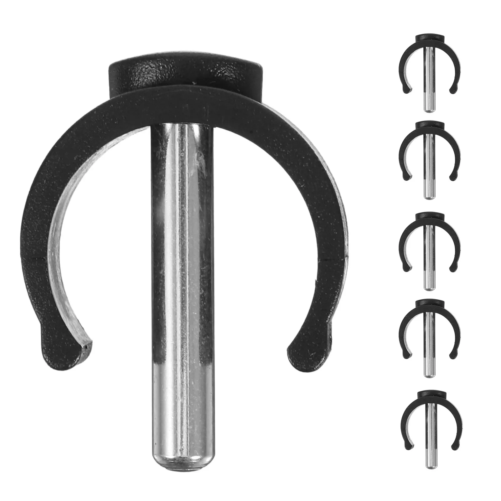 6Pcs Cane Accessories C Shape Clips Locking Buckle Clamps for Walker Crutch Walking Stick Handle Replacement C Shape Clips