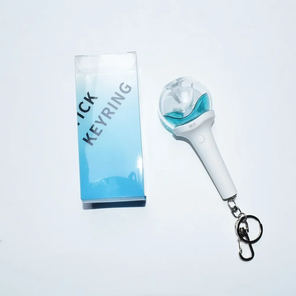 Kpop Mini Light Stick Keychains LILY HAEWON SULLYOON BAE JIWOO KYUJIN Lights Bag Pendant Keyrings for Women