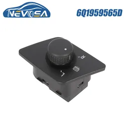 NEVOSA 6Q1959565D For VW Polo 9N 2001 2003 2004 05 2010 Hatchback Power Rear View Mirror Control Switch Adjust Knob 6PQ1959565H
