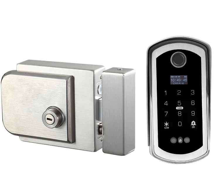 

Face recognition fingerprint password swipe card courtyard door waterproof 304 stainless steel smart electronic lock