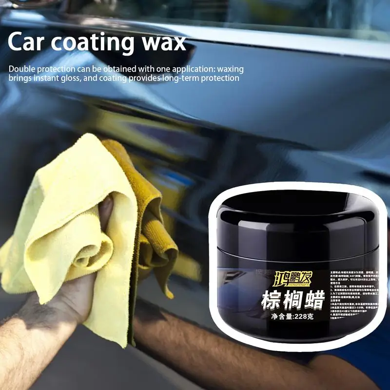 Car Scratch Repair Paste Crystal Car Paint Solid Wax 200g Automotive Detailing Wax Ceramics Coating For Vehicles Polishing &