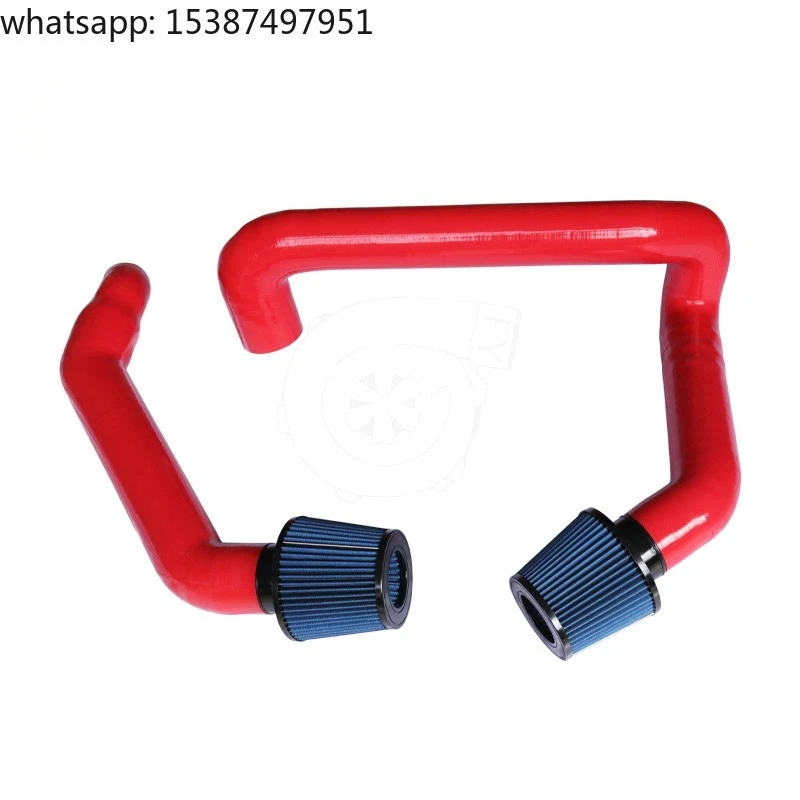 For Red Front Mount Intake for 2020+ BMW G80 M3 G82 M4 S58 3.0TT Silicone Material with Wire Reinforce Inside