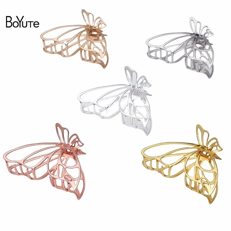 

BoYuTe (10 Pieces/Lot) 7.5*5.5CM Hollow Butterfly Hair Claw Big Claw Shark Clip Metal Hair Jewelry Accessories for Women