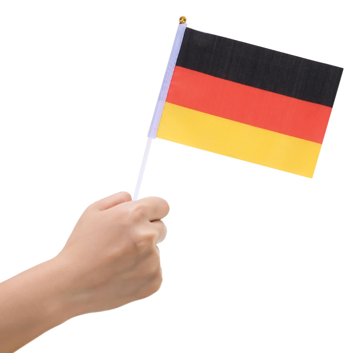 

50 Pcs Germany H Waving Flags Durable Material Perfect for Events Party Decorations Stick Flags Lightweight Portable Fun Festive