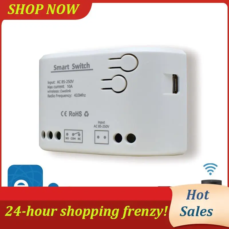 

AB31-Wifi Smart Switch Module AC 85-250V Inching Timer Smart Relay Ewelink APP Controller Voice Control 1-Ch Inching Relay