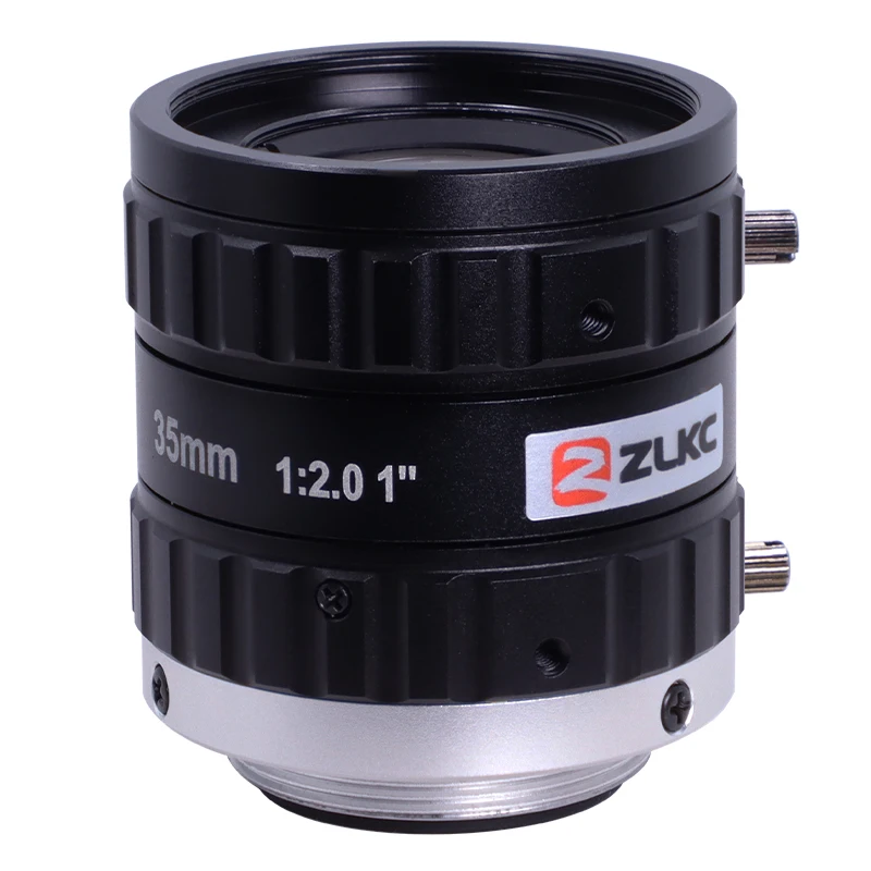 ZLKC FA ثابت البعد البؤري الكاميرا الصناعية ، القزحية اليدوية لتحديد المواقع ، آلة قياس ، عدسة الرؤية ، CCTV ، 12MP C جبل ، 35 مللي متر طول ، 1"