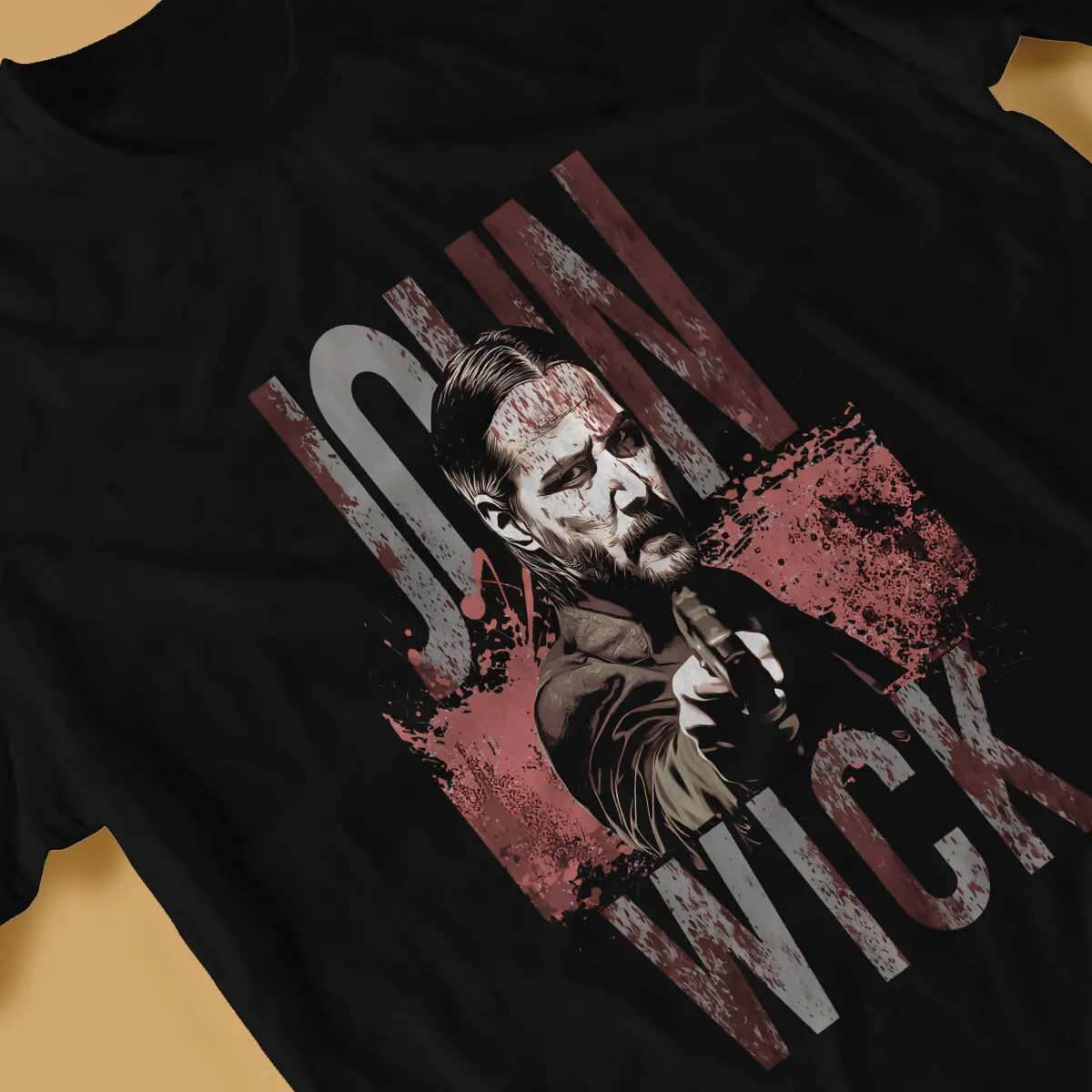 Action Classic TShirt For Male John Wick Film Clothing Fashion Polyester T Shirt Soft