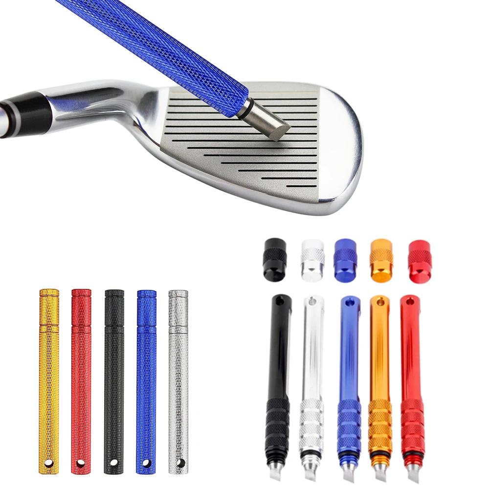 Golf Club Grooving Sharpening Tool 4 Colors Styles Sharpener U V Type Blade Cleaning Tool Supplies Golf Accessories Sports