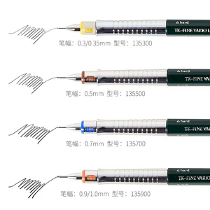 Faber Castell-Tk-Fine Vario Mechanische Stifte, Designkunstmalerei, professionelles Designgrafikstift, 0,35 mm, 0,5 mm, 0,7 mm, 1,0 mm 10 Hauptverkäufe Faber Castell Caseira - №6