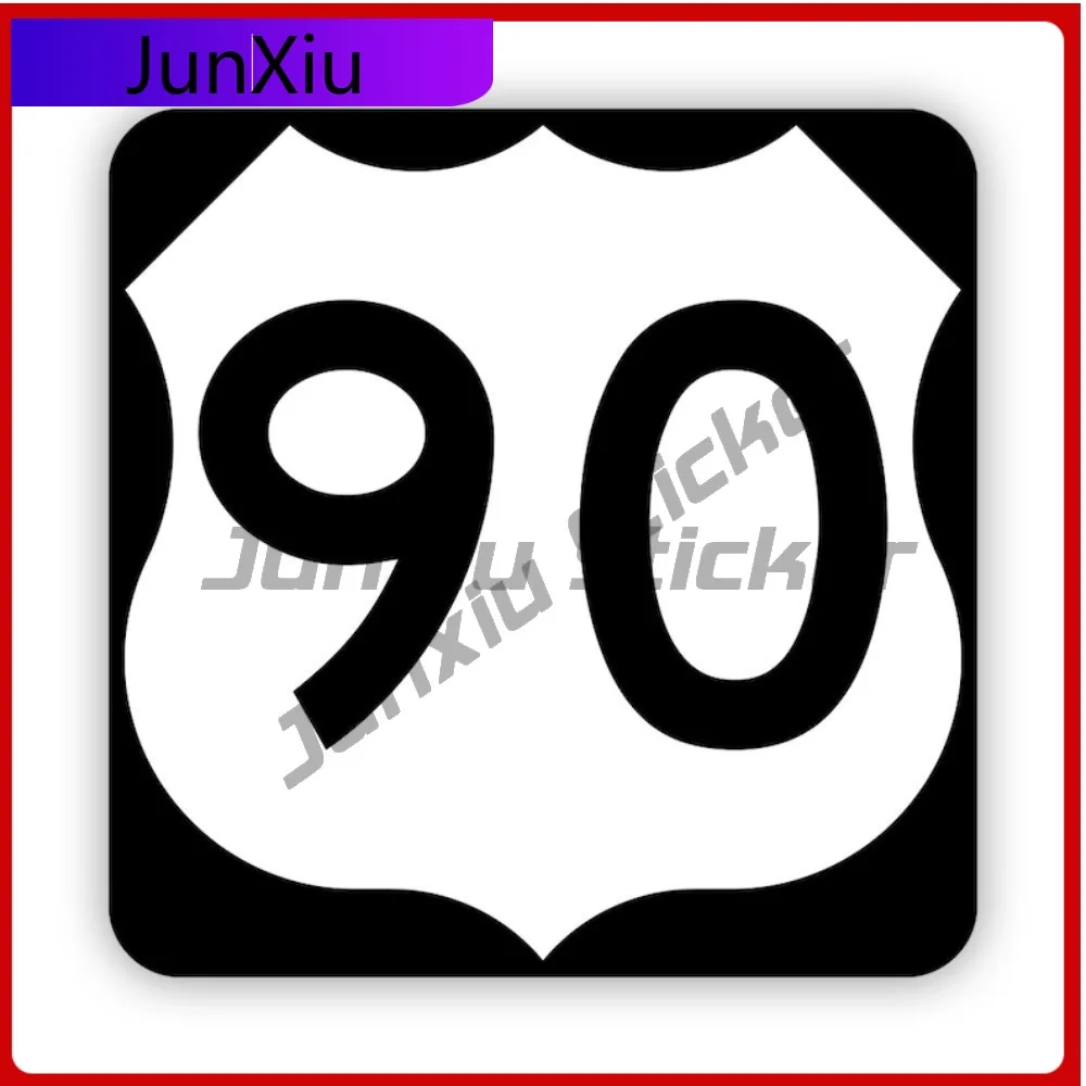 

Retro Florida Us Route 90 Sticker Decal American Made Uv Protected Us90 Numbered Highway Shield Creative Sticker Uv Resistant