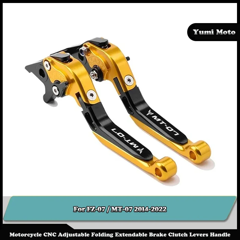 

Motorcycle Folding Adjustable Brake Clutch Levers Handlebar For YAMAHA MT07 FZ-07 / MT-07 2014-2022