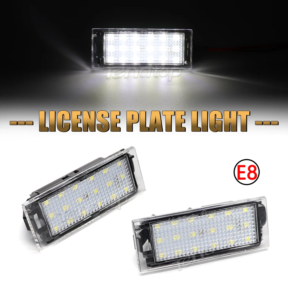 LED License Plate Light Number Lamps For Renault Clio 3 4 Megane 2 3 CC Trafic 3 Master 2 3 Kangoo 2 Twingo 2 3 Kadjar Laguna 3