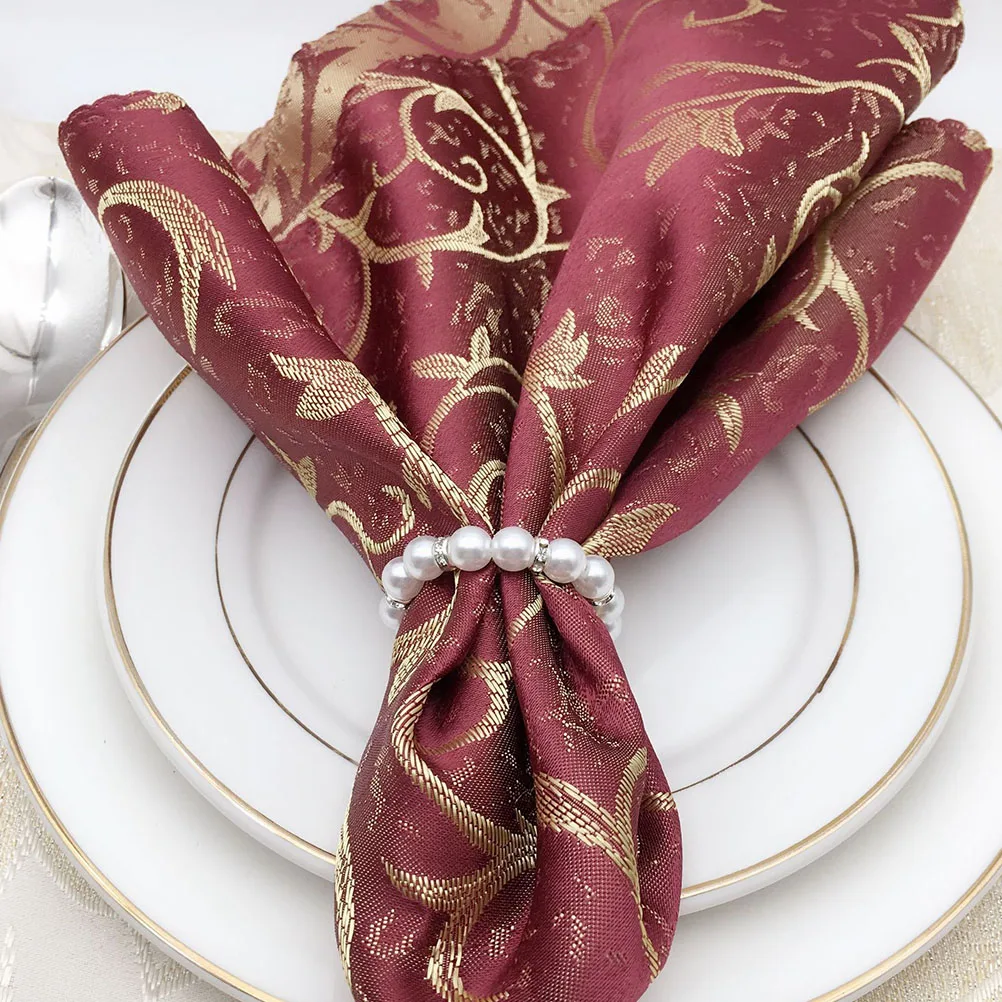 

3 Pcs Napkin Ring Plastic Smooth Reusable Easy Clean Wedding Party Celebration Banquet Decor Accessories Table Clasp