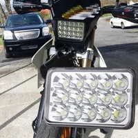 Faro LED para proyector de 4x6 pulgadas y 5 pulgadas, 6500K, 45W, para Honda XR650 XR250 XR400 Chevrolet Jeep Cherokee XJ Toyota para TOYOTA FORD
