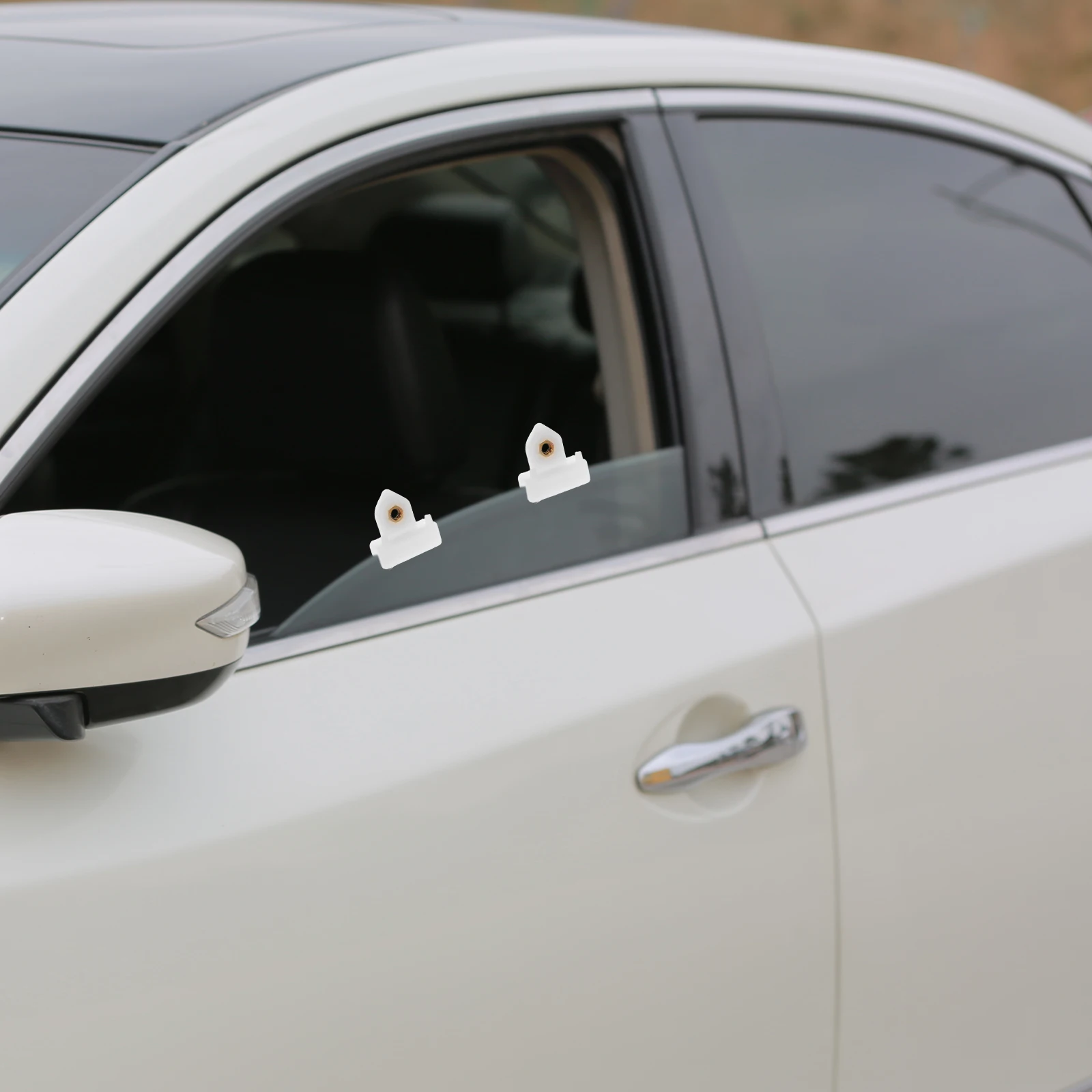 

4 Pcs Car Window Glass Clip Clips Door Sash Holder White Plastic Cabinet Retainer