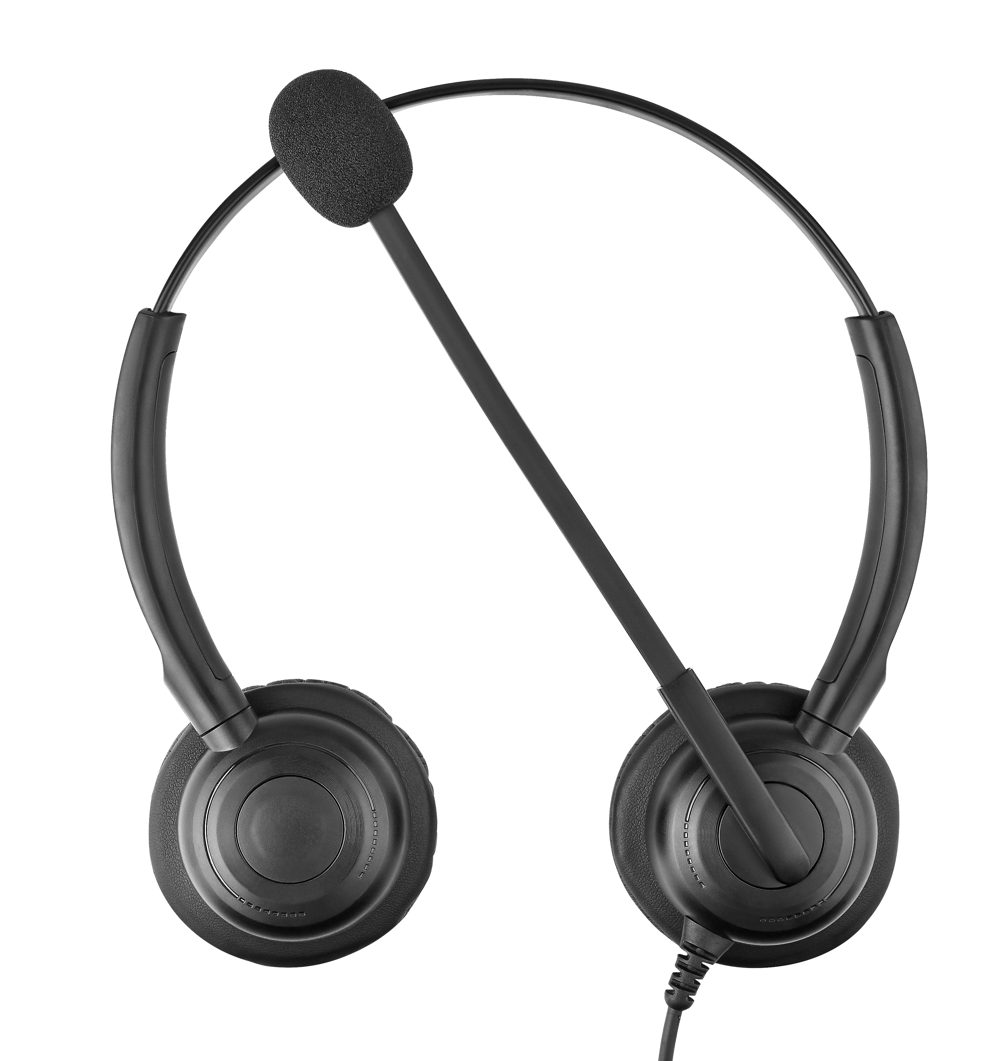 Cuffie telefoniche B25 con microfono comode auricolari comunicati per telefoni da ufficio call center Porta USB RJ9 da 3,5 mm