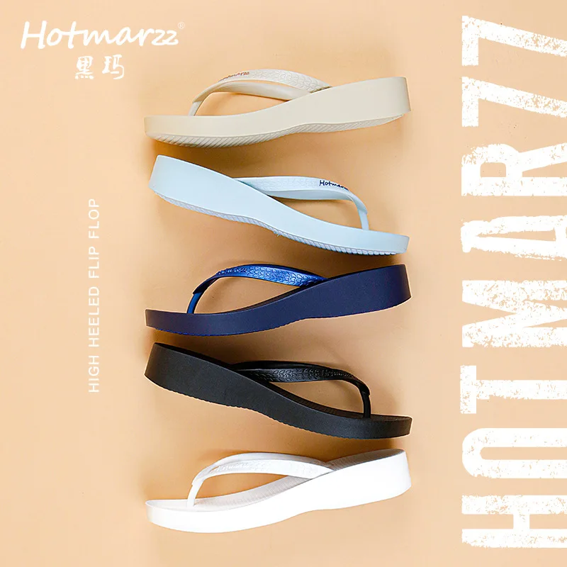 New Women High Heel Platform Sandals Beach Slippers Wedge Flip Flops Fashion Slides Summer Shoes Woman House Slippers