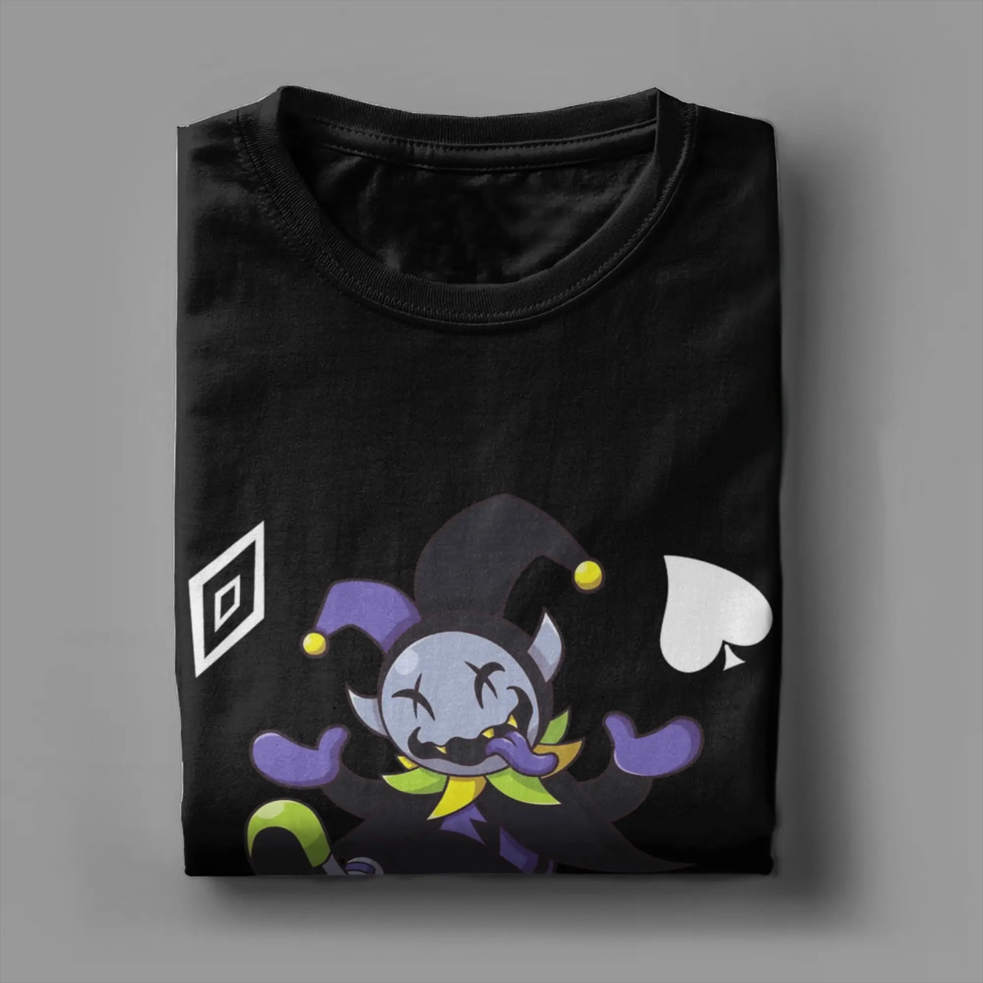 الرجال النساء الجرافيك المطبوعة جيفيل الفوضى المهرج Deltarune تي شيرت القطن تي شيرت الملابس