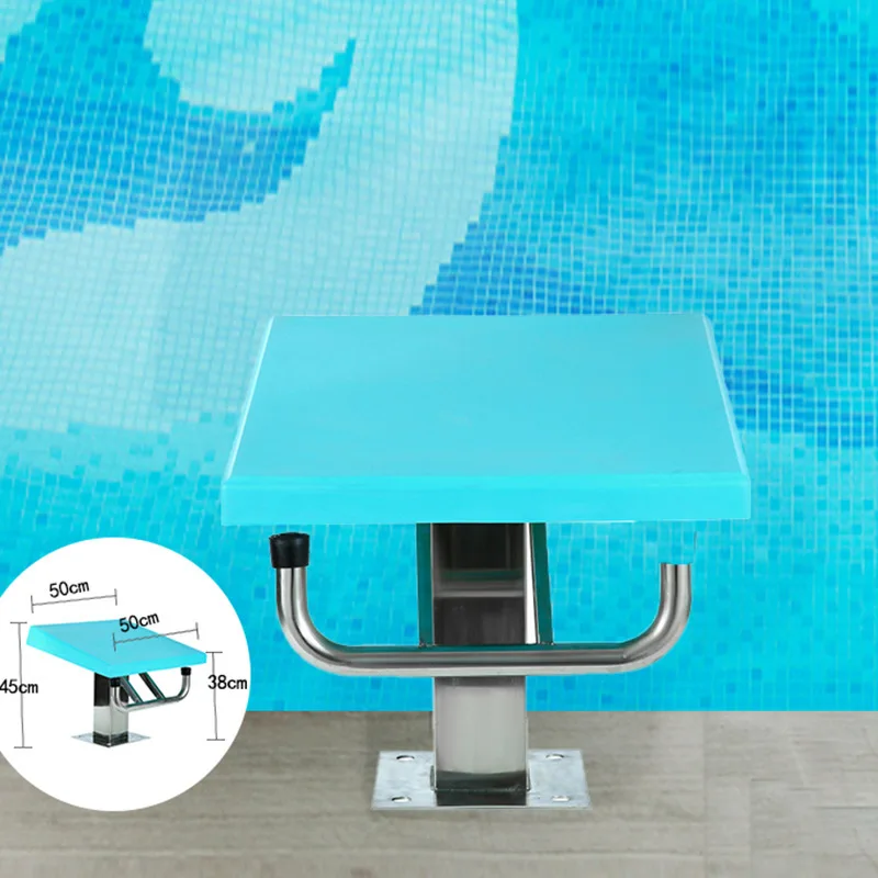 High Quality Swimming Pool Jump Platform Standard Square Fiberglass Anti-Corrosion Diving Starting Platform Model