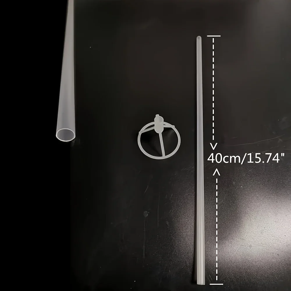 컵이 포함된 50개 투명 보보 풍선 스틱 스탠드 - 결혼식, 발렌타인 데이, 파티 및 이벤트 장식에 적합