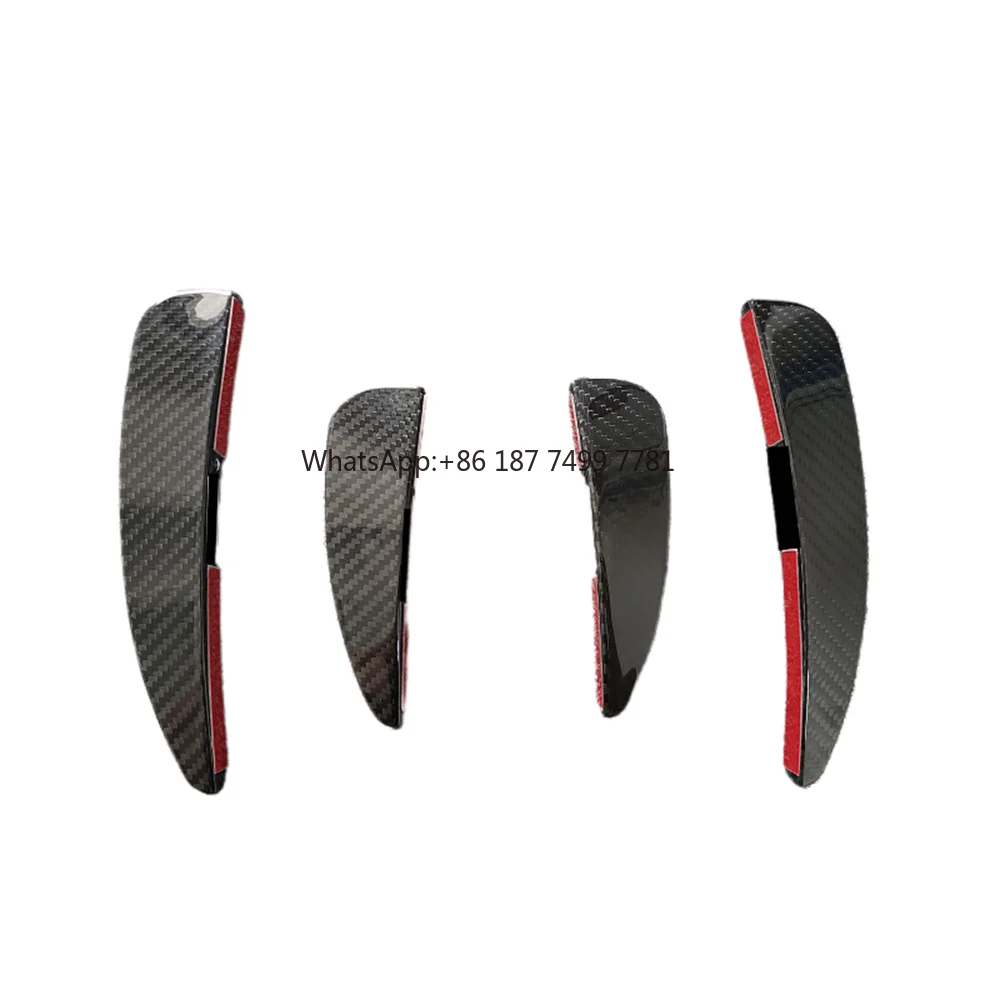 

For 2020-2023 . R8 Real Carbon Fiber Body Kit CAP Style Front Splitter Fan Blade