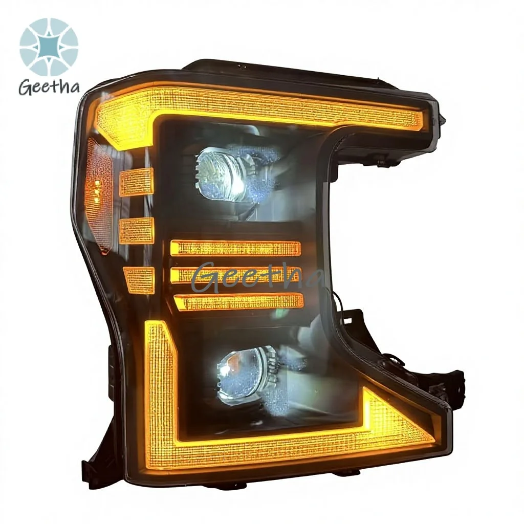 

For LED HEADLIGHT for For F250 SUPER DUTY 2020 2021 2022 NEW 12V 6000K with WHITE or YELLOW DRL