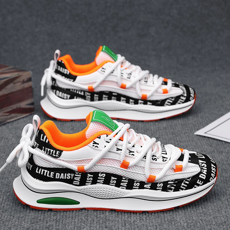 

Кроссовки мужские из дышащей кожи, повседневная обувь для бега, уличные удобные модные дизайнерские роскошные рабочие кожаные, для лета