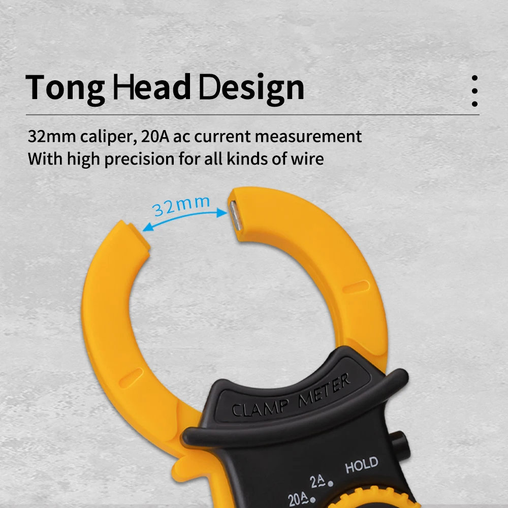 ANENG DT3266F Digital Clamp Meter Multimeter AC DC Voltage Current Voltmeter Diode Resistance Fire Wire Identifing NCV Tester