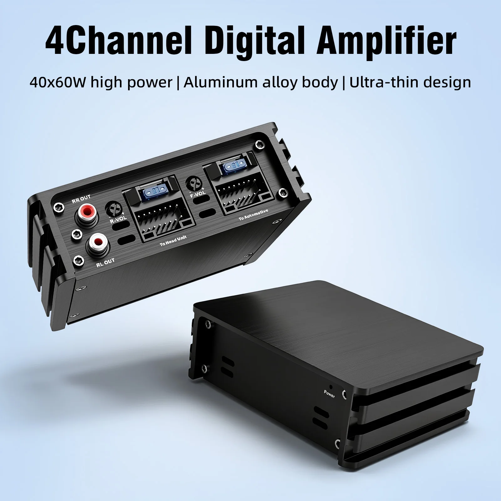 4*60W Car Power Amplifier Non-Destructive Installation DSP Car Audio Speaker 4 Channel System Dedicated for Android Large Screen