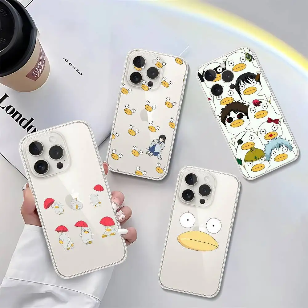 Custodia per telefono G-Gintama E-Elizabeth per IPhone 17 16 15 14 Plus 13 12 11 Pro Max Cover posteriore per telefono trasparente