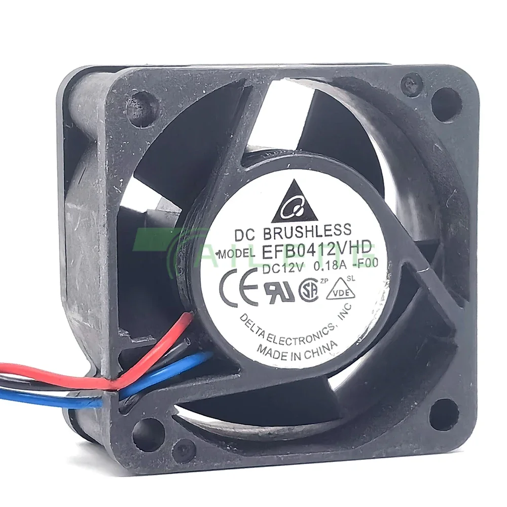 

For Delta EFB0412VHD-R00 EFB0412VHD-FOO DC12V 0.18A Double-ball 3wire 4020 40MM 4CM Cooling Fan