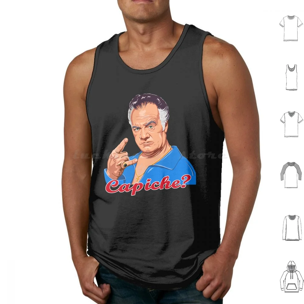 Gualtieri Capiche Design Tank Tops Vest Sleeveless Gualtieri Walnuts Capiche Soprano Sopranos Sopranos Tony Sirrico Walnuts