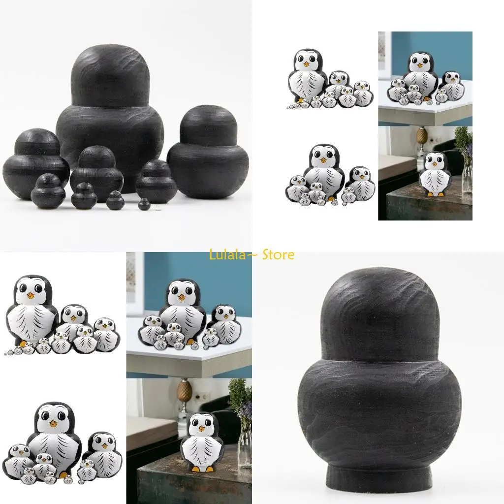 y4qa-matrioska-russa-nesting-doll-set-10-figurine-legno-fatte-a-mano-decori-pinguini-artigianali-per-bambole-da