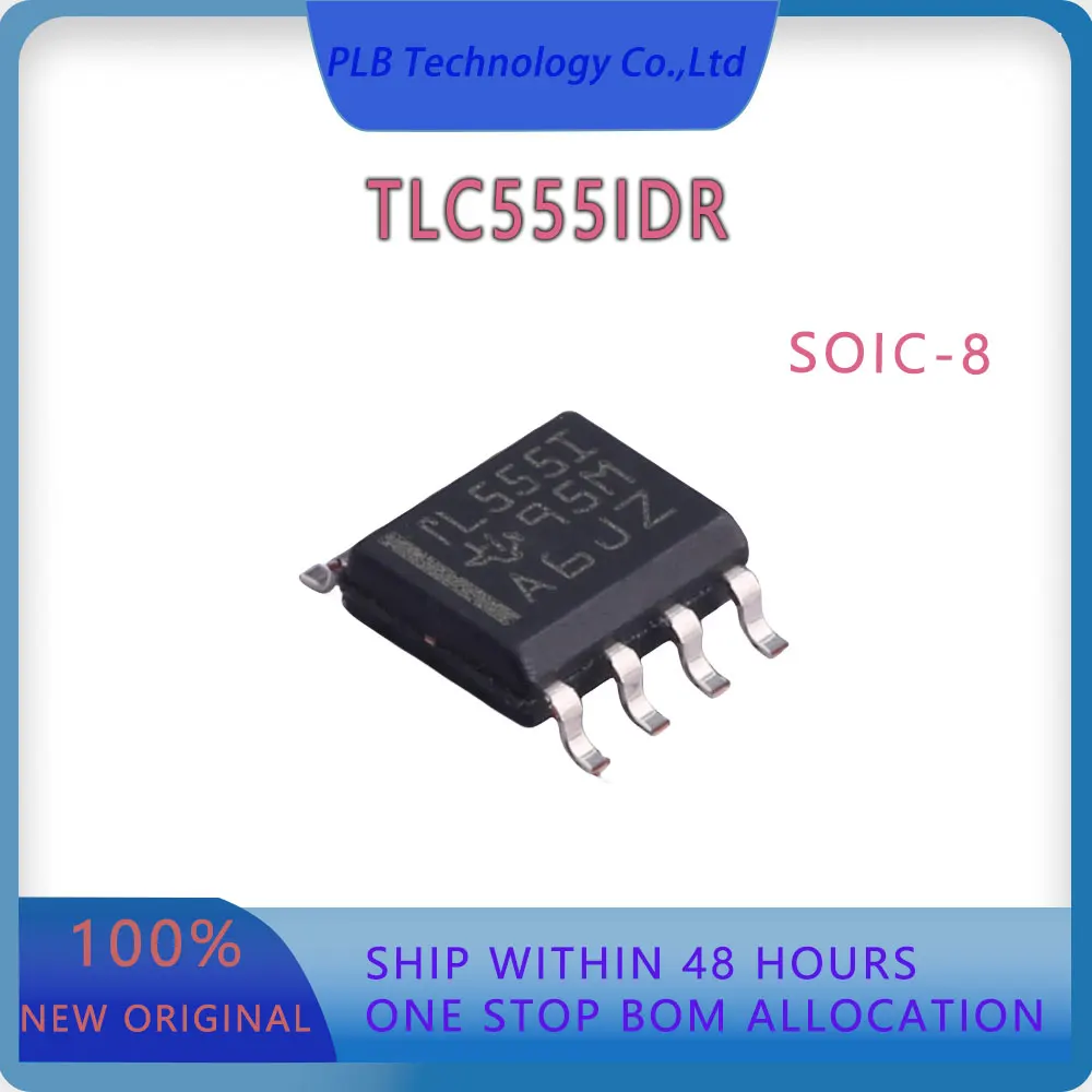 Original TLC555 Integrated circuit TLC555IDR SOIC-8 IC chip Clocks & timing RTC New Electronic Stock