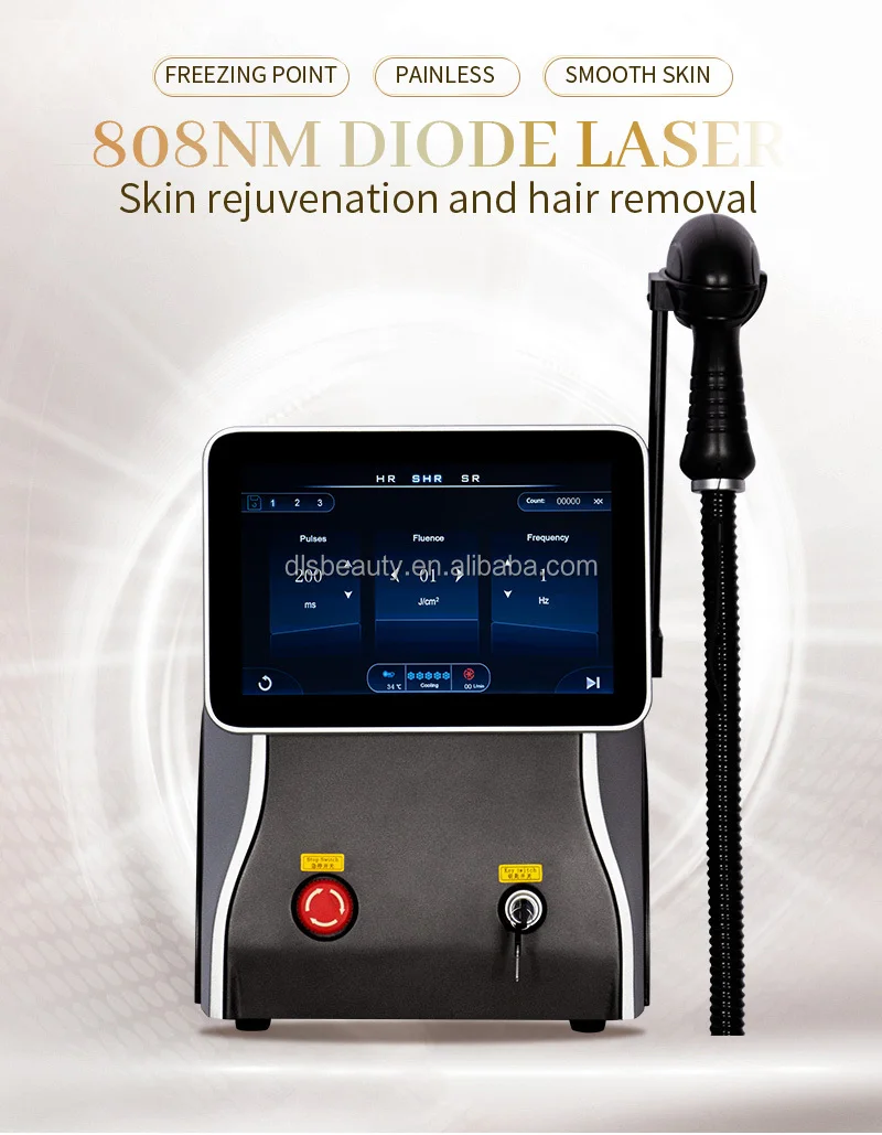 Professional 755nm, 808nm, 1064nm Diode  Hair Removal, 10bar Ice Point Painless Beauty Device, Latest Skin Care Machine