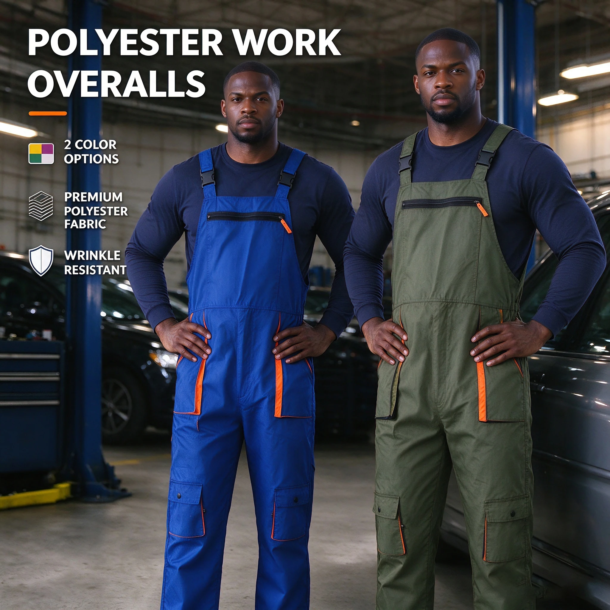Bib Overalls Mens Women Work Clothing Plus Size Protective Coveralls Strap Jumpsuit Multi Pockets Uniform Sleeveless Cargo Pants