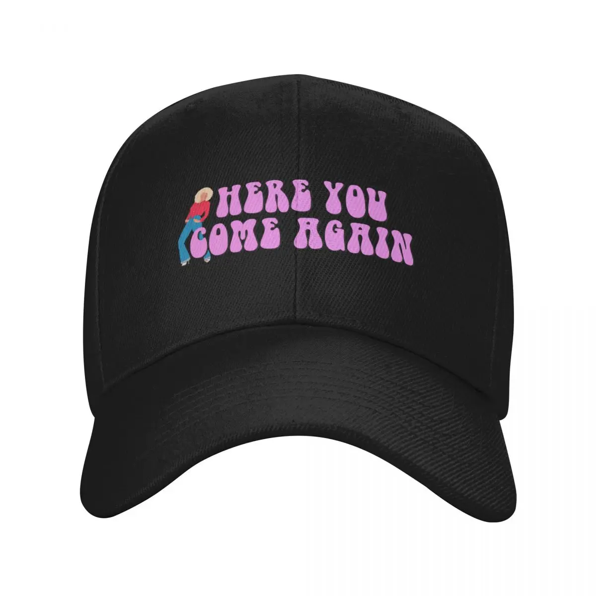 Dolly Parton Here You Come Again Baseball Cap Snapback Cap Dropshipping Mens Tennis Women's