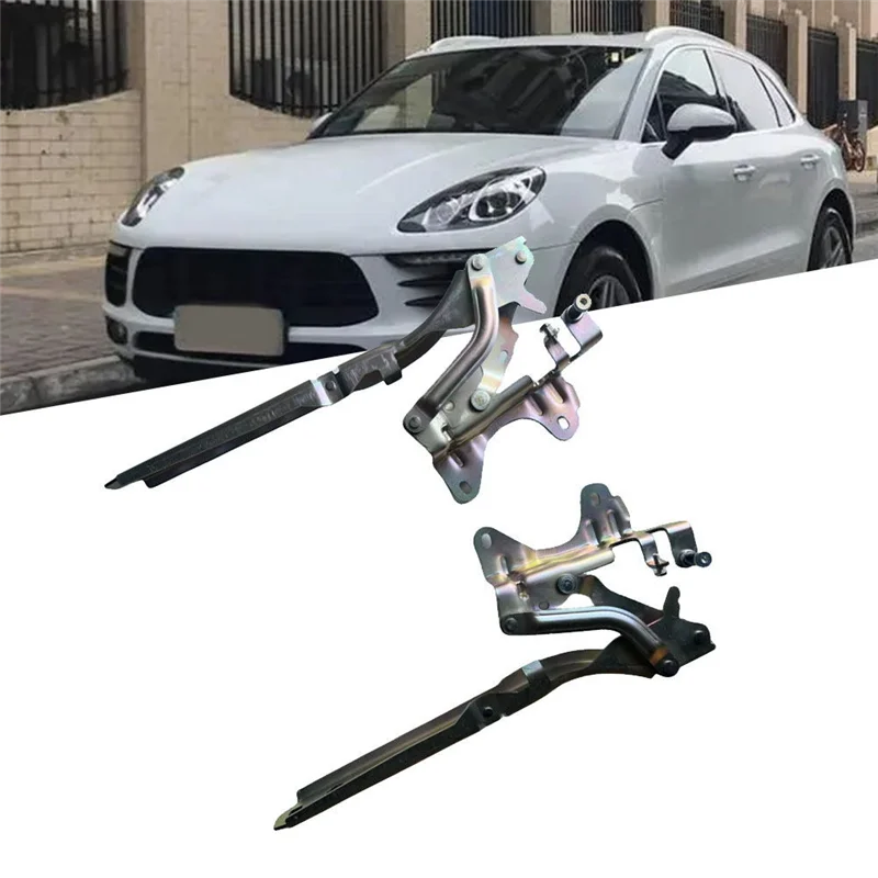 

1Pair Car Hood Hinges Driver & Passenger Side 95B823302B 95B823301E For Porsche Macan 2014-2018 Engine Bonnet Hinge
