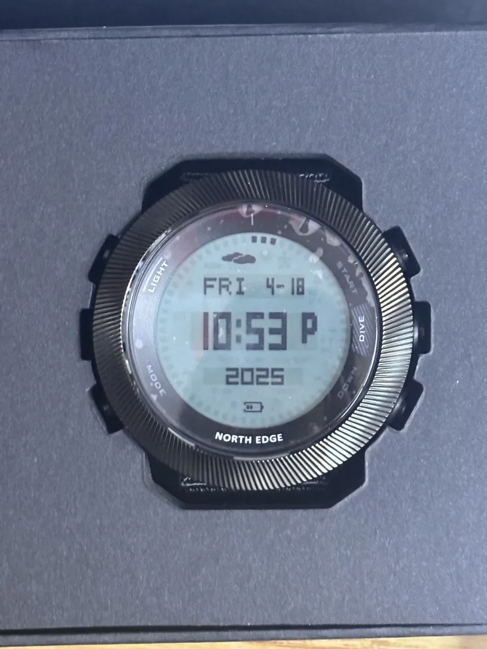 NORTH EDGE APACHE-D Men Sports Wristwatch Smart Casual Waterproof Luminous Watch Pedometer High Air Pressure Diving Watch
