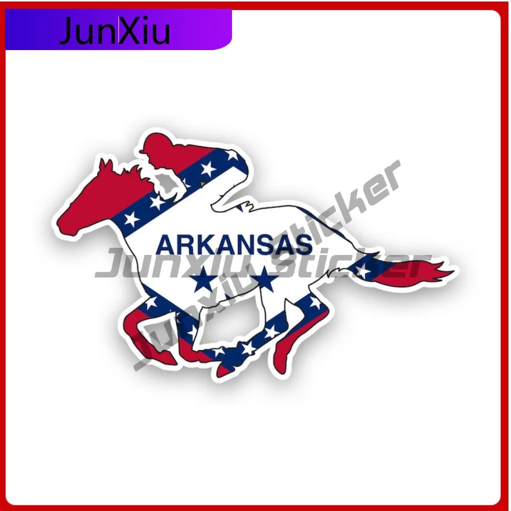 

Arkansas Ar Horse Sun Resistant Fade Resistant Cartoon For Motorcycle Laptop Truck Easy Apply Self Adhesive Decoration Car