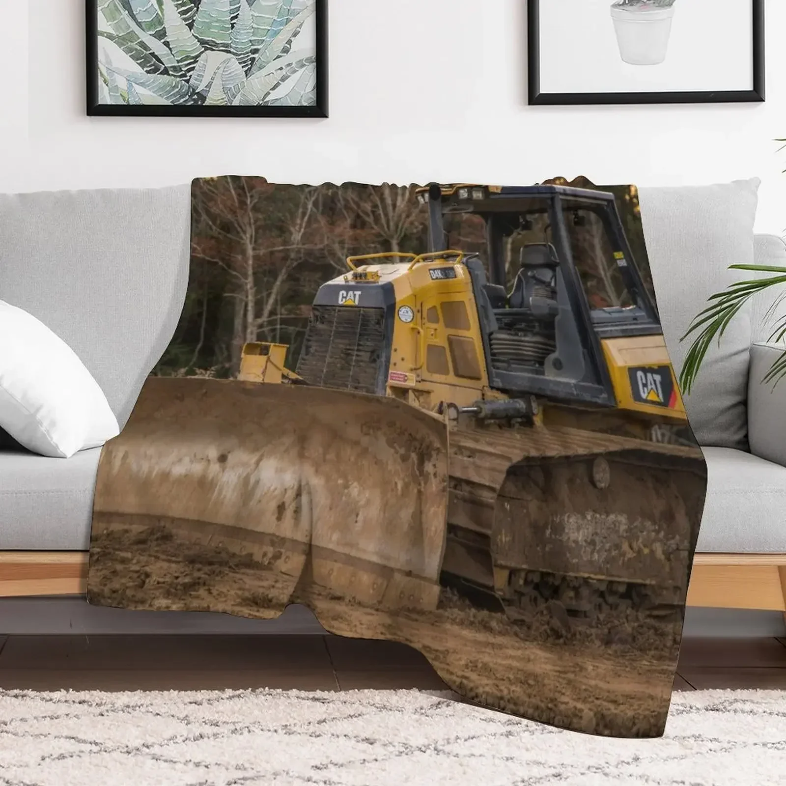 

Bulldozer 5 Throw Blanket for sofa Blankets For Bed for babies Stuffeds Blankets