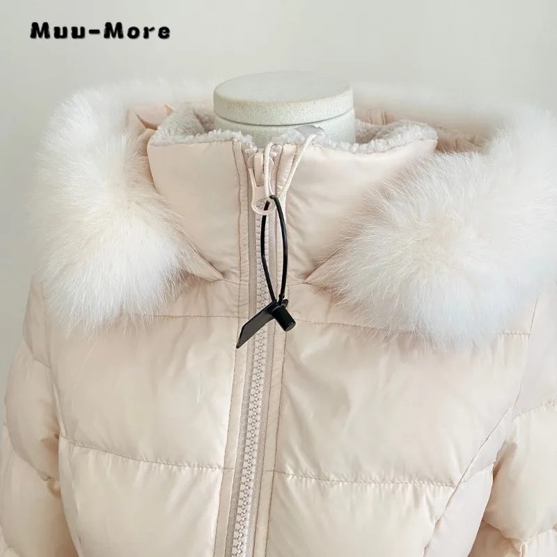 2023 Winter Korean Casual Basics Single Breasted Parkas Zipper Jacket Women Solid Long Sleeve Outerwear Fashion Warm Thick Coat