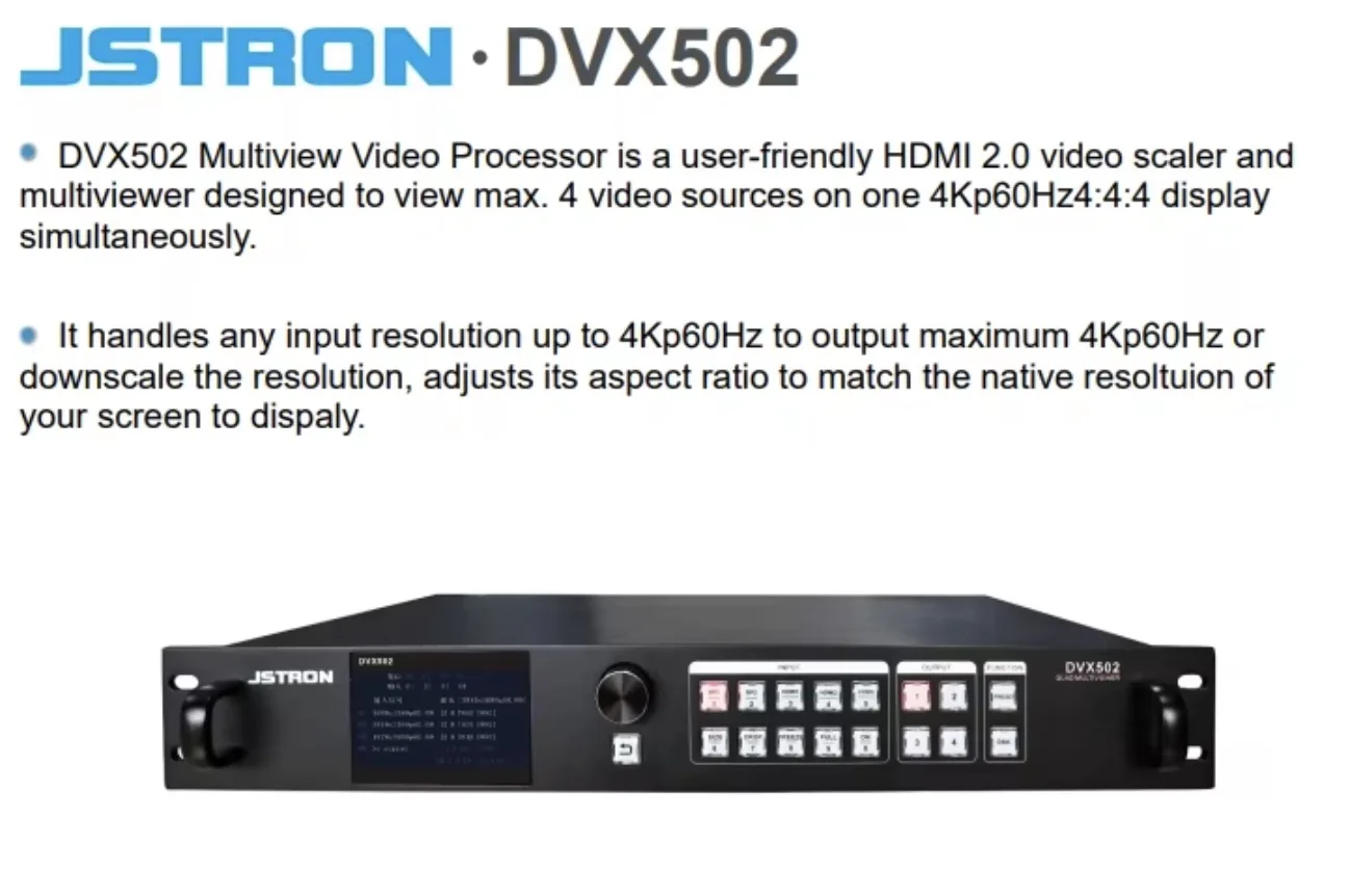 

JSTRON Speedleader DVX502 Seamless Switcher Processor for led display