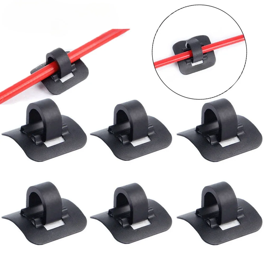 1/5/10Pcs Stick-on Cable Guide Bicycle Tube Clip Aluminum Bike Oil Tube Clamp Adapter  Bike Acessories  Road Bike Parts