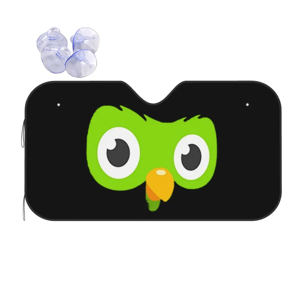 

Duolingo Owl Duo Sunshade Windscreen Car Front Windshield Window Sun Visor Accessories Covers